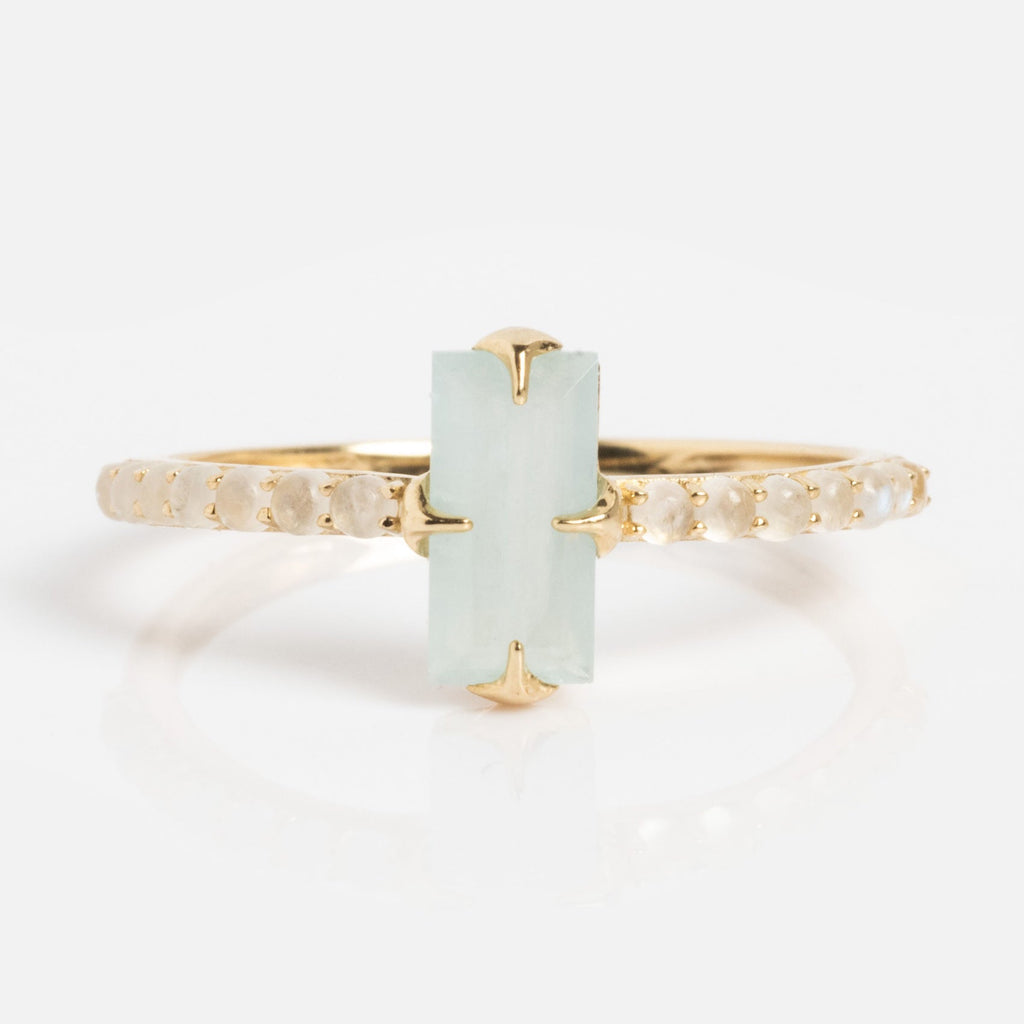 2026 March Capsule Delicate Aquamarine Solitaire Ring