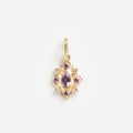 Solid Gold 2026 February Capsule Vintage Inspired Amethyst Charm