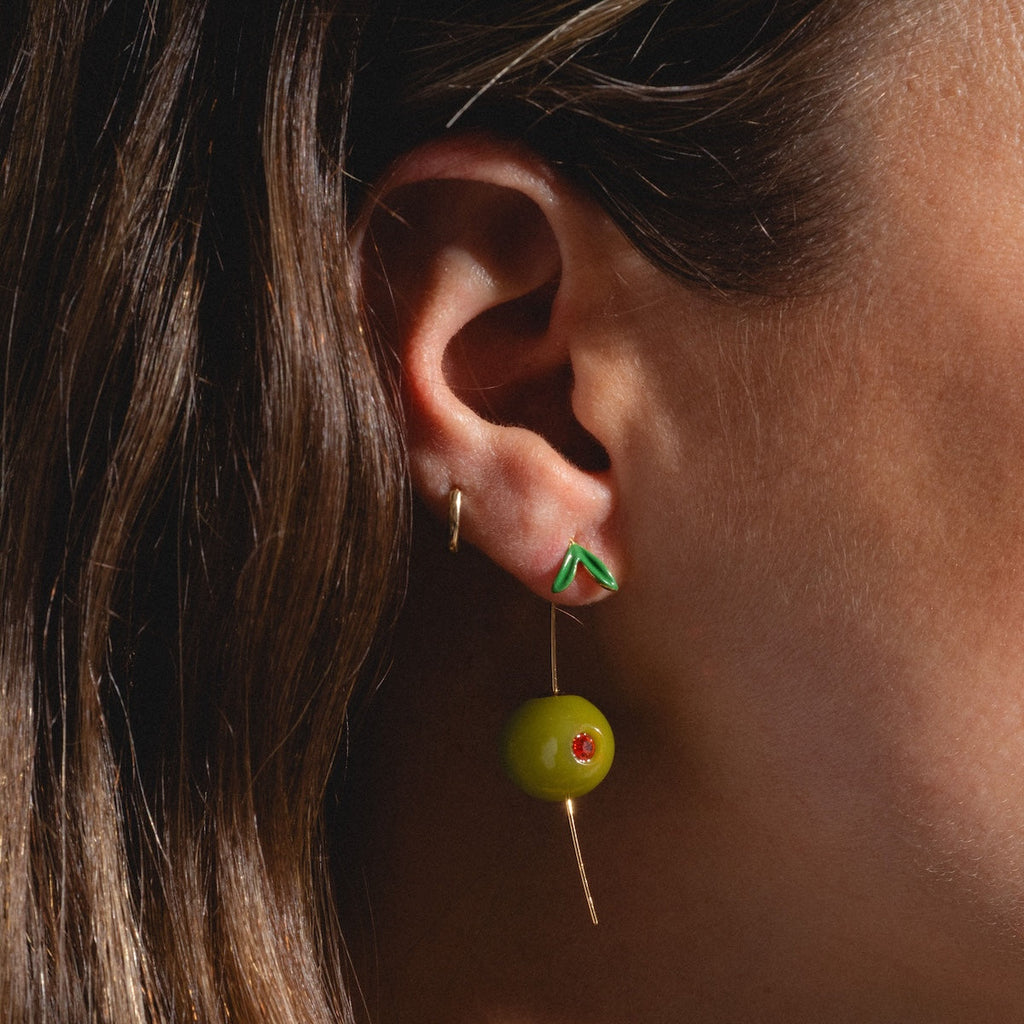 Olive Drop Earrings