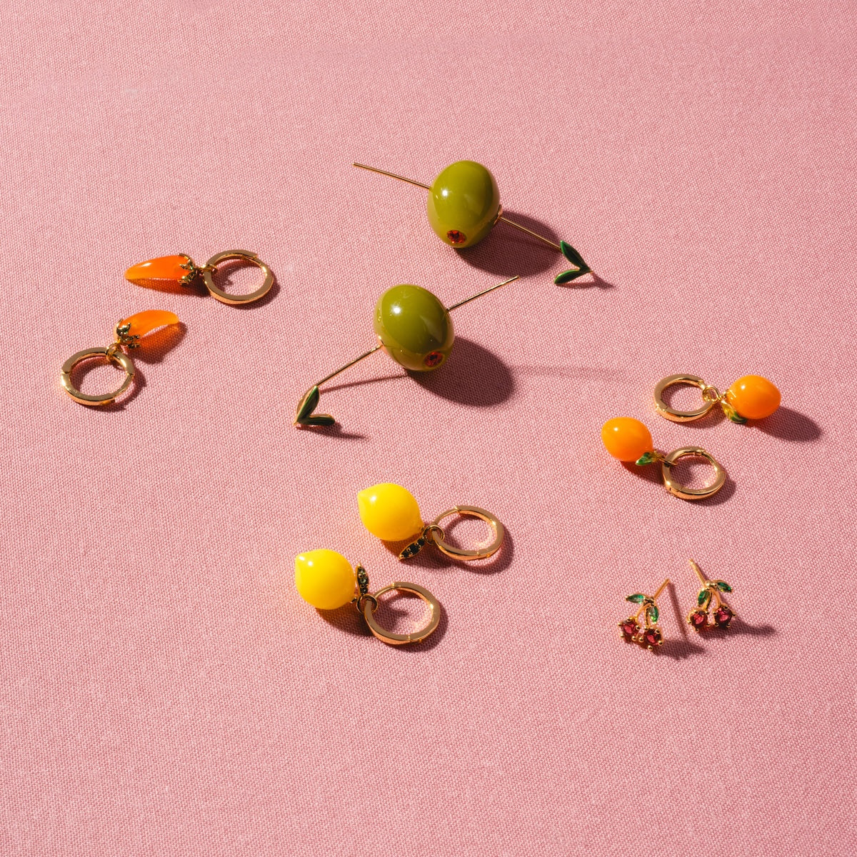 Olive Drop Earrings