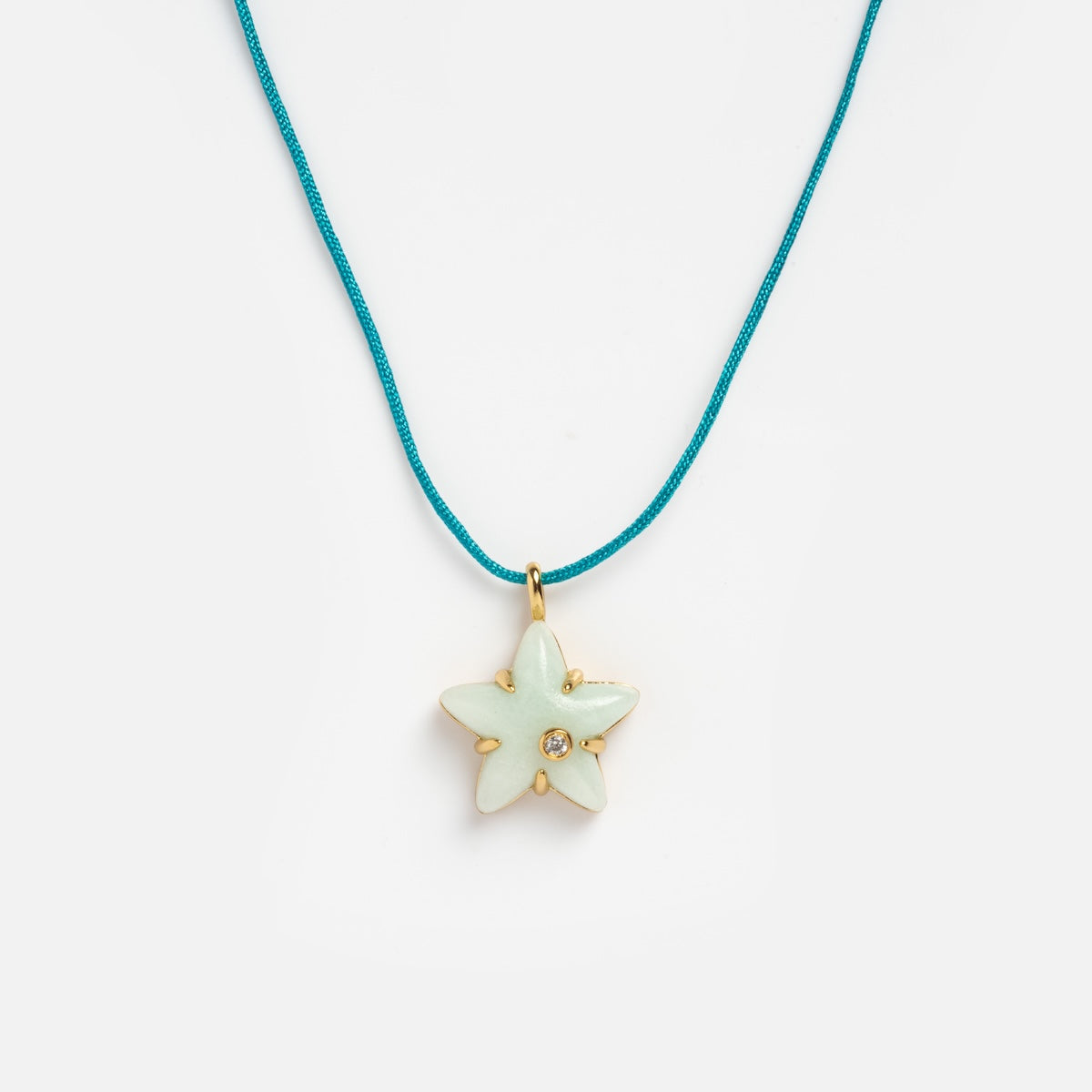 Lucky Star Amazonite Pendant Necklace