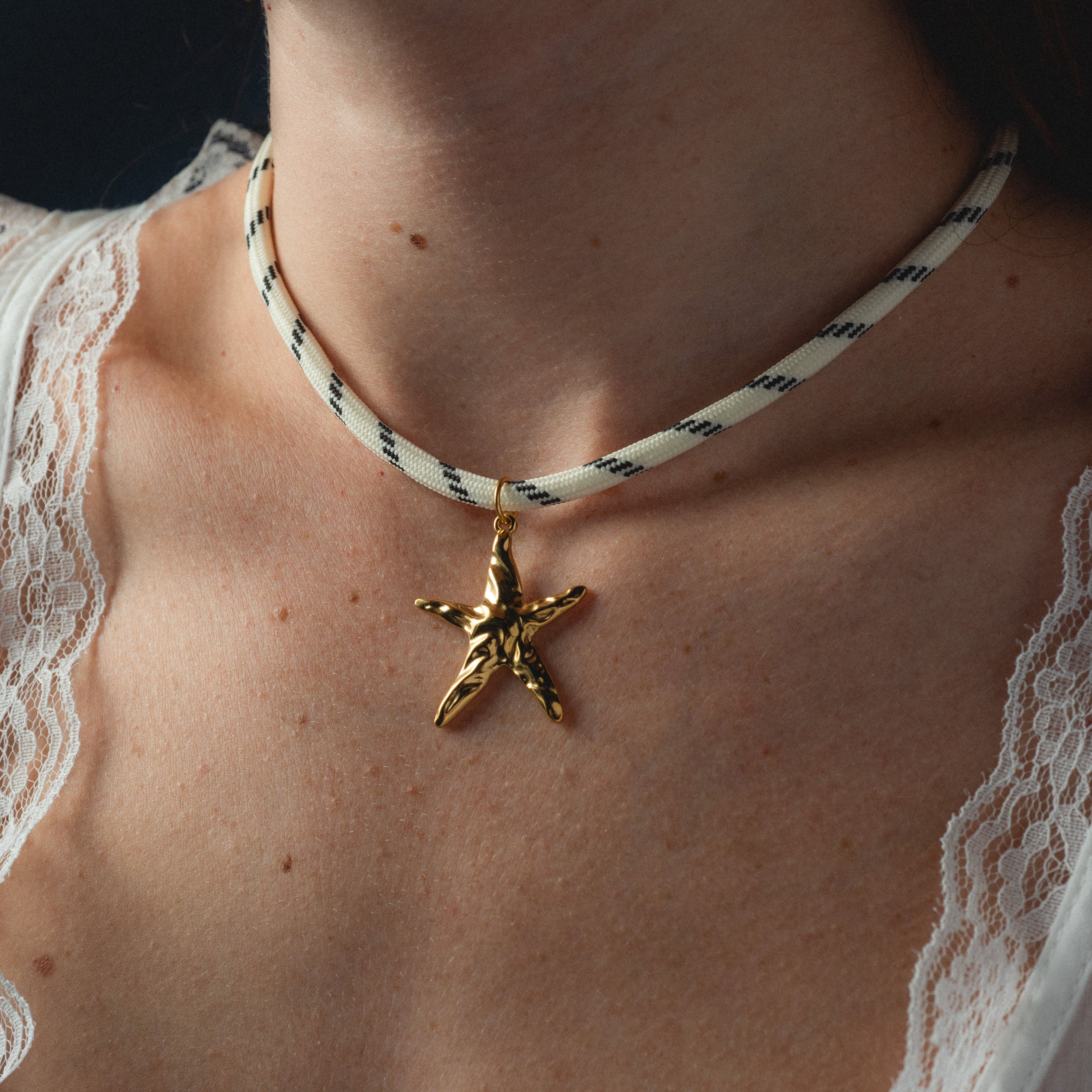 Starfish Charm Paracord Necklace
