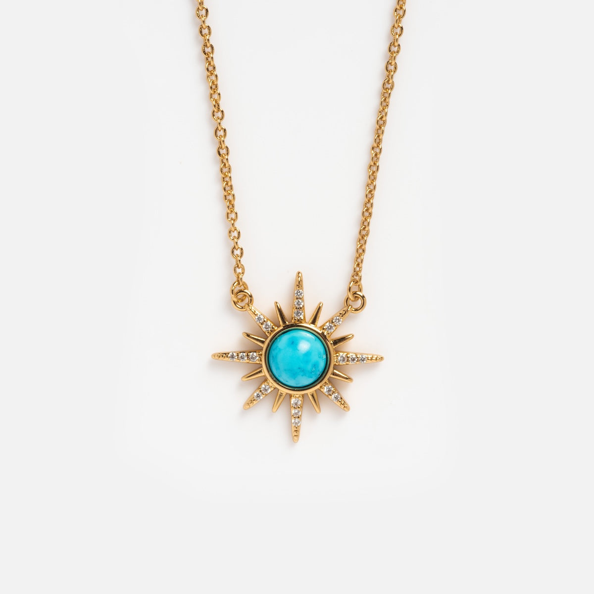 Gemstone Starburst Necklace