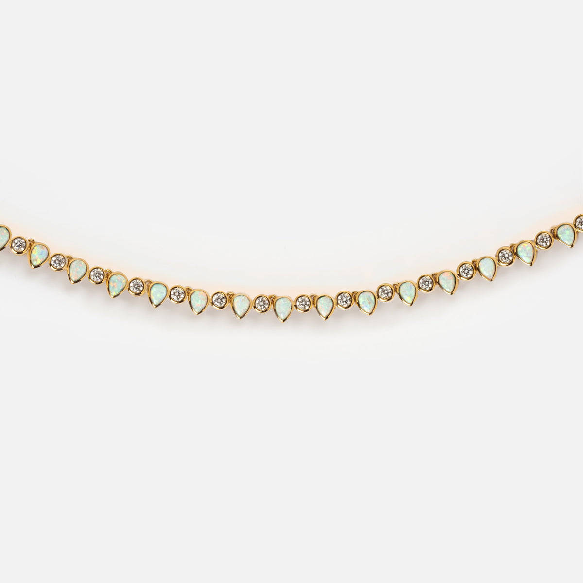 Teardrop Tennis Necklace