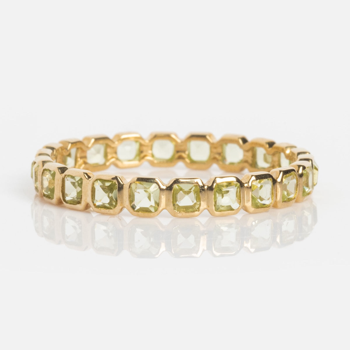 Solid Gold Gemstone Eternity Stacking Ring Last Chance Sizes