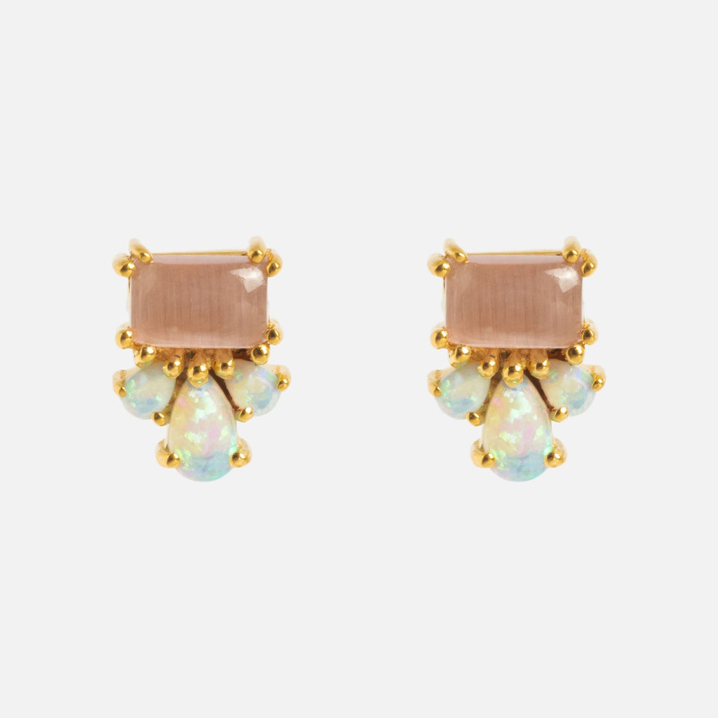 Gemstone Empress Stud Earrings