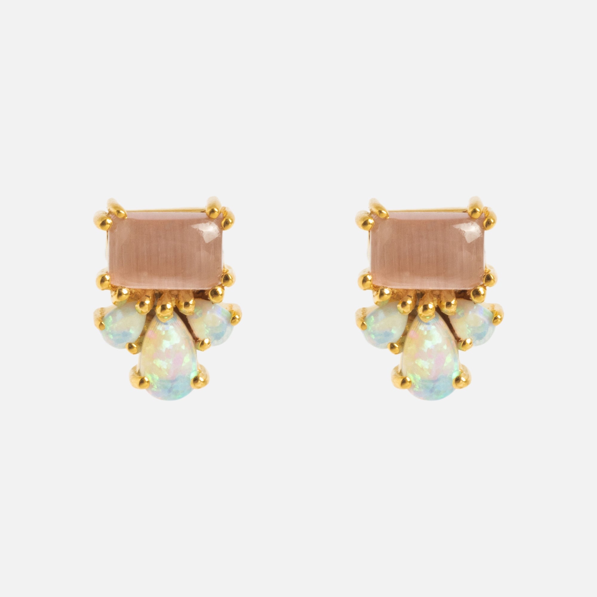 Gemstone Empress Stud Earrings