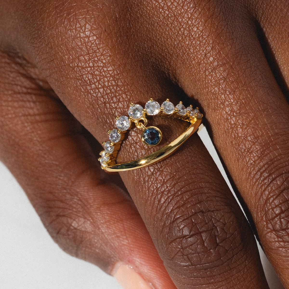 Mystique Evil Eye Charm Ring