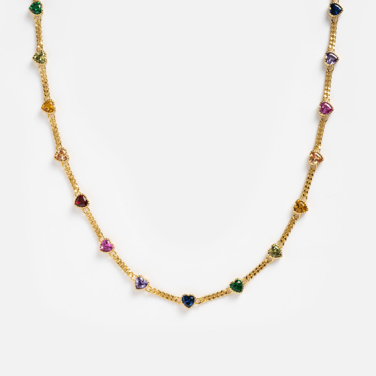 Love Prism Rainbow Heart Necklace