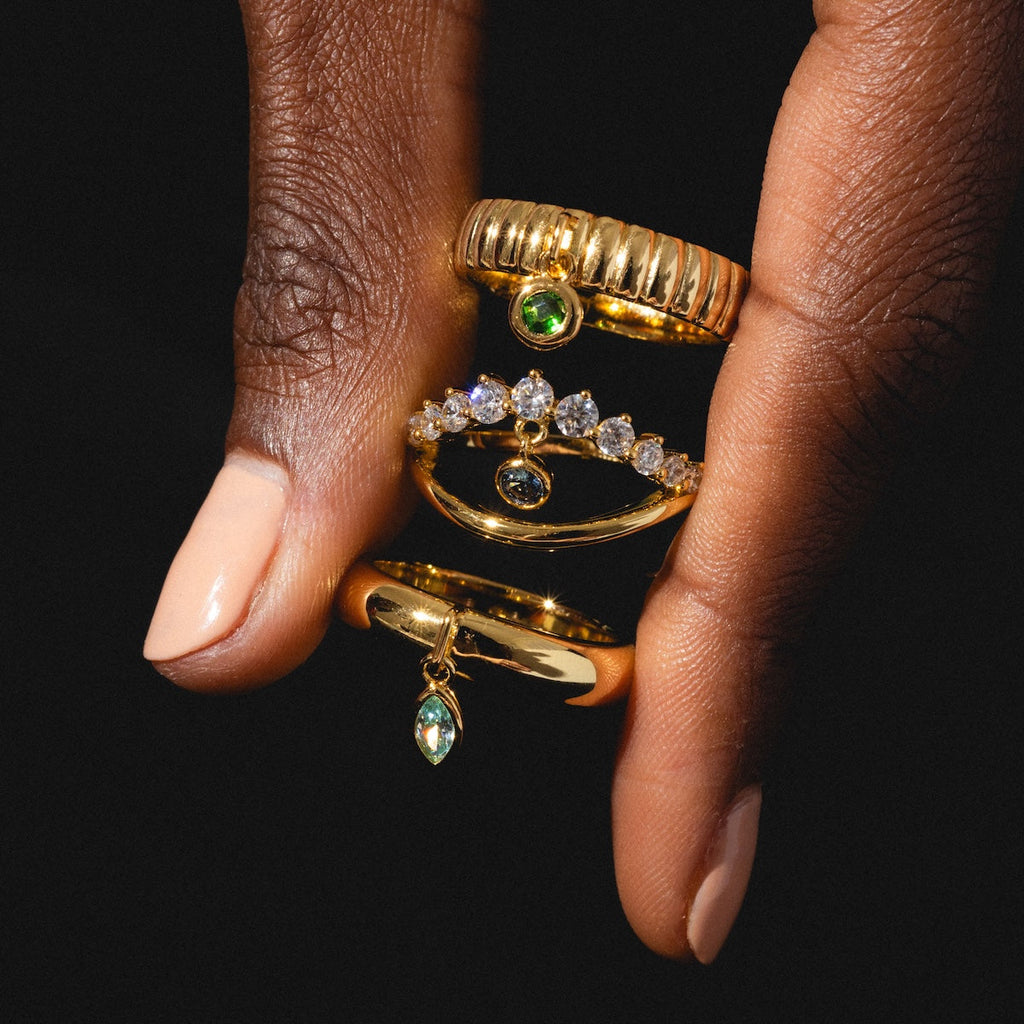 Mystique Evil Eye Charm Ring