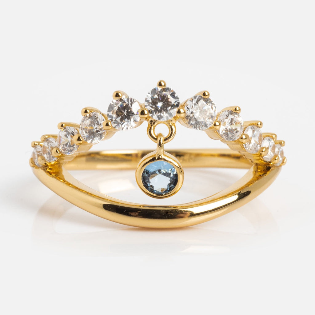 Mystique Evil Eye Charm Ring