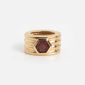 Solid Gold Bold Birthstone Spacer Charm