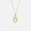 Lady Luxe Angel Aura Quartz Pendant Necklace