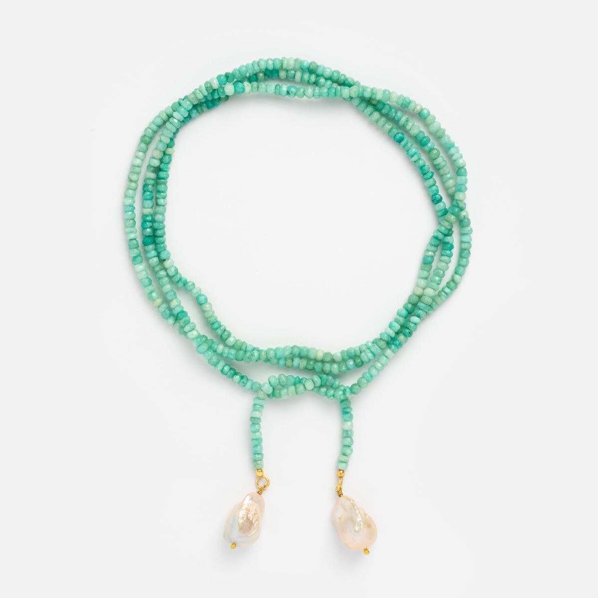 Gemstone Tie Necklace