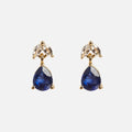 Solid Gold 2025 September Capsule Classic Blue Sapphire Stud Earrings