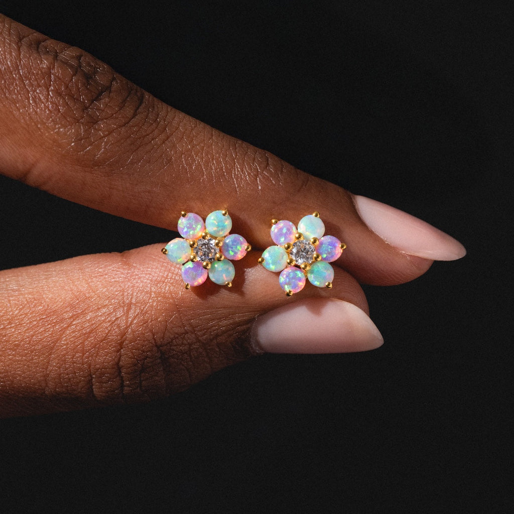 Tropical Opal Fleur Studs