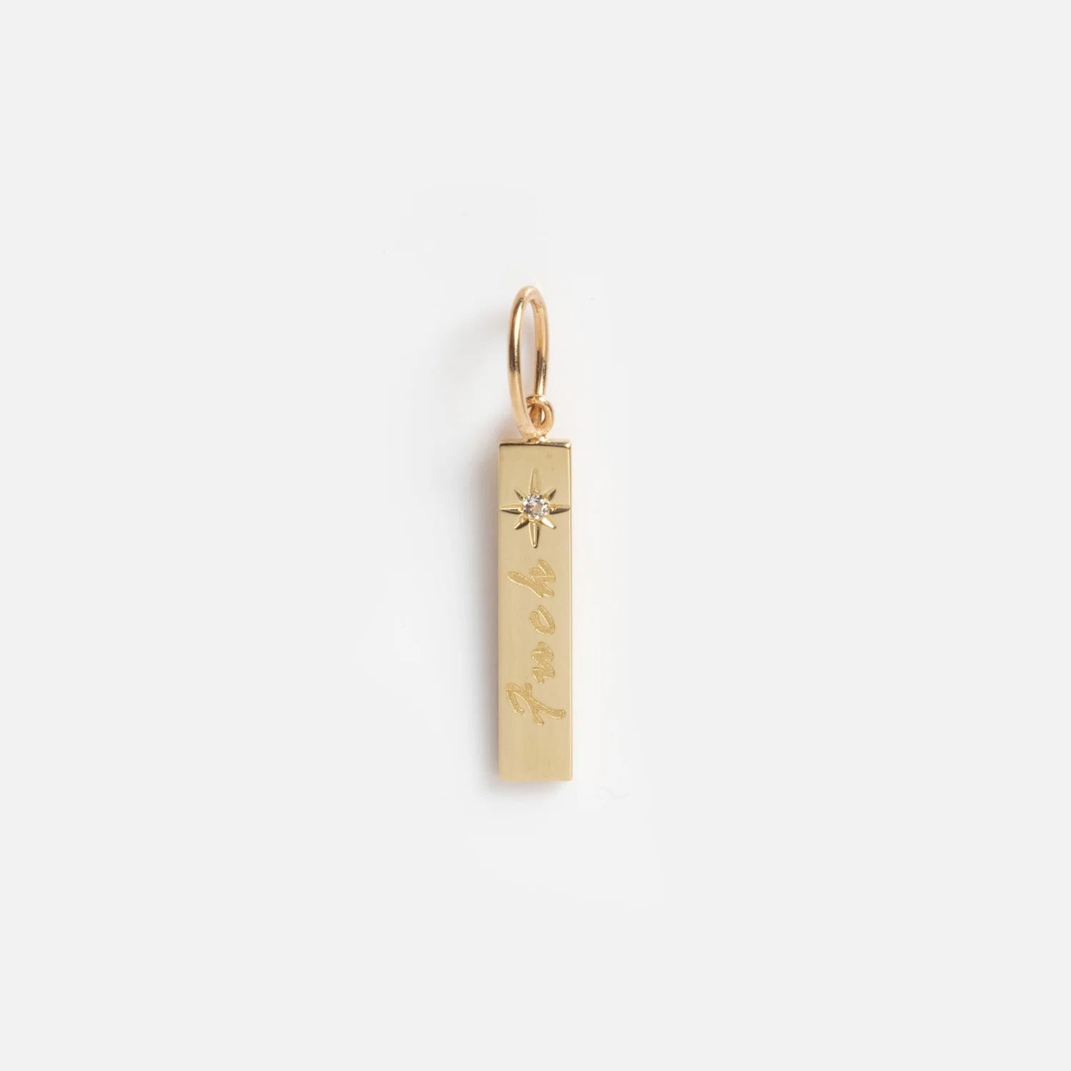 Solid Gold Tiny Fuck Charm