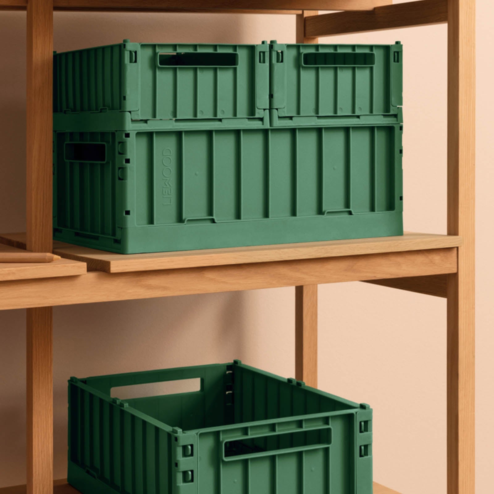 Liewood Weston Storage Box M 2 Pack - Dusty Ivy