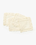 Lace Trim Cocktail Napkins (Set of 4)