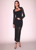 Lace Pointelle Maxi Skirt