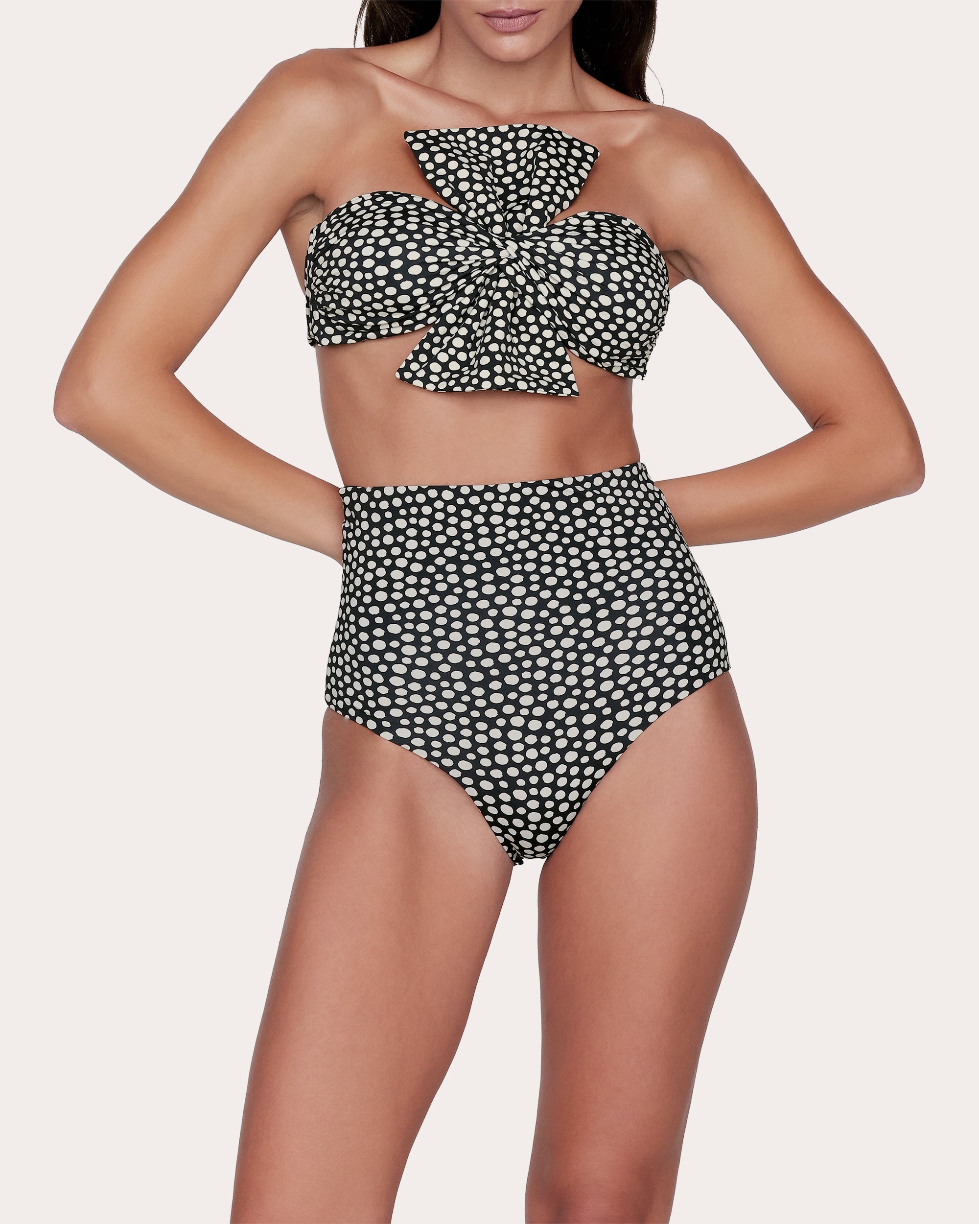 Mia Polka Dot High-Waist Bikini Brief
