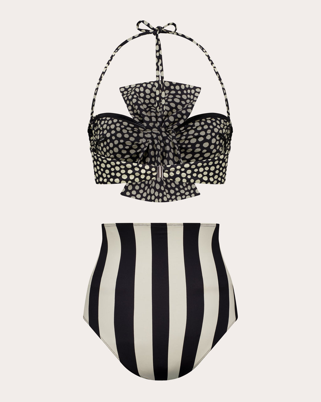 Laila Polka Dot Bow Bandeau Bikini Top