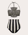 Laila Polka Dot Bow Bandeau Bikini Top