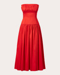 Lauryn Cotton-Poplin Midi Dress