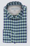 Leader Gingham // Green Blue