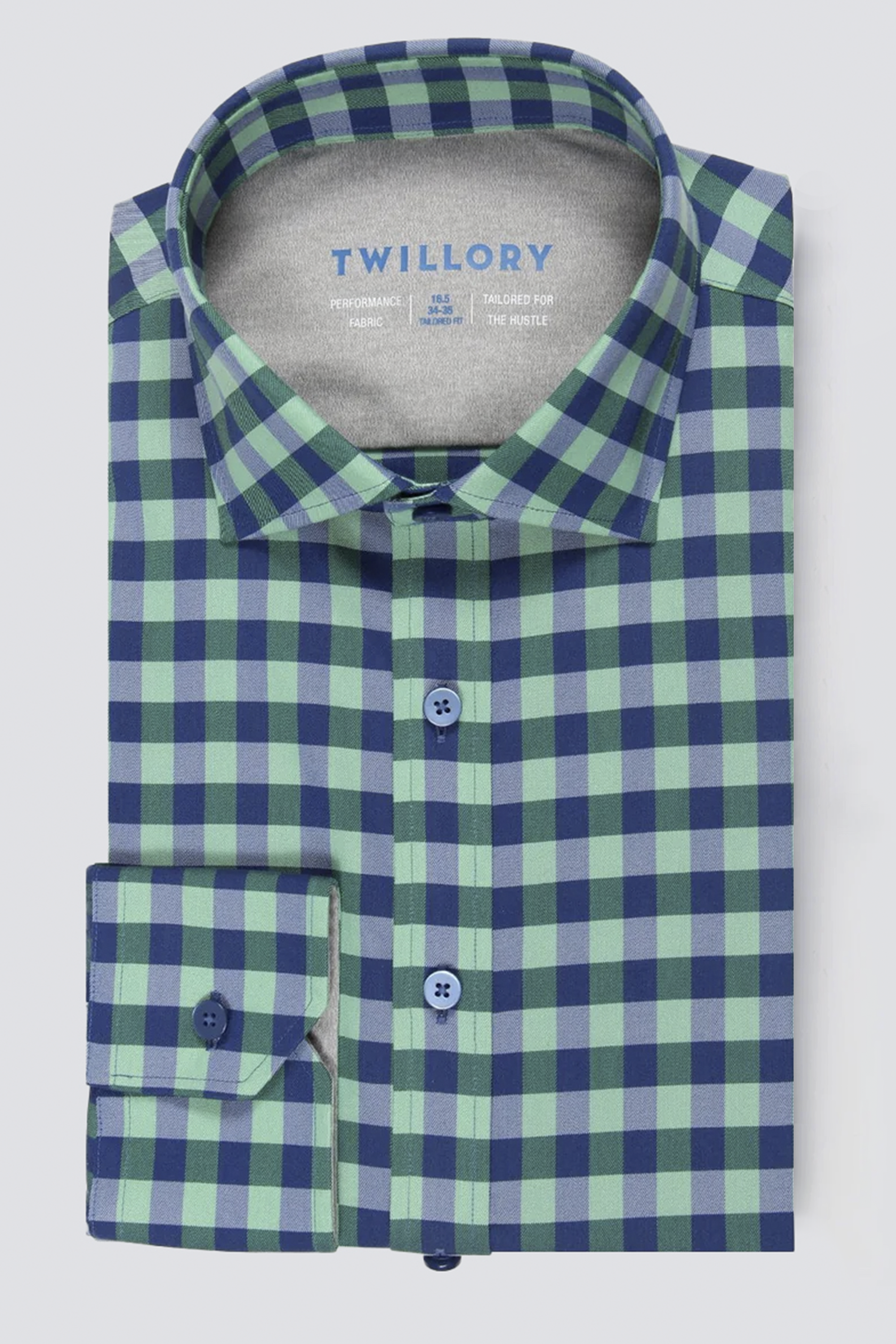 Leader Gingham // Green Blue