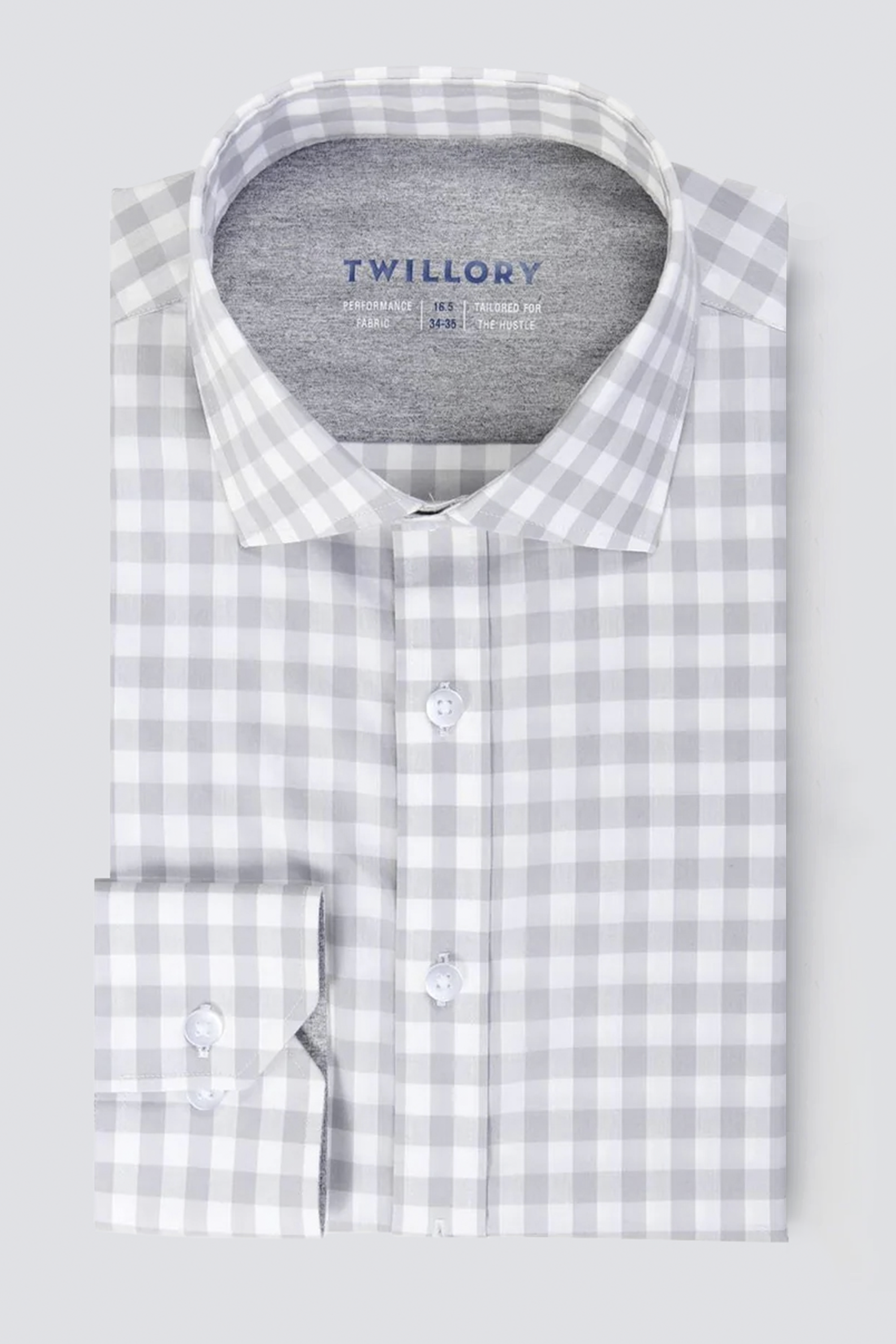 Leader Gingham // Grey White