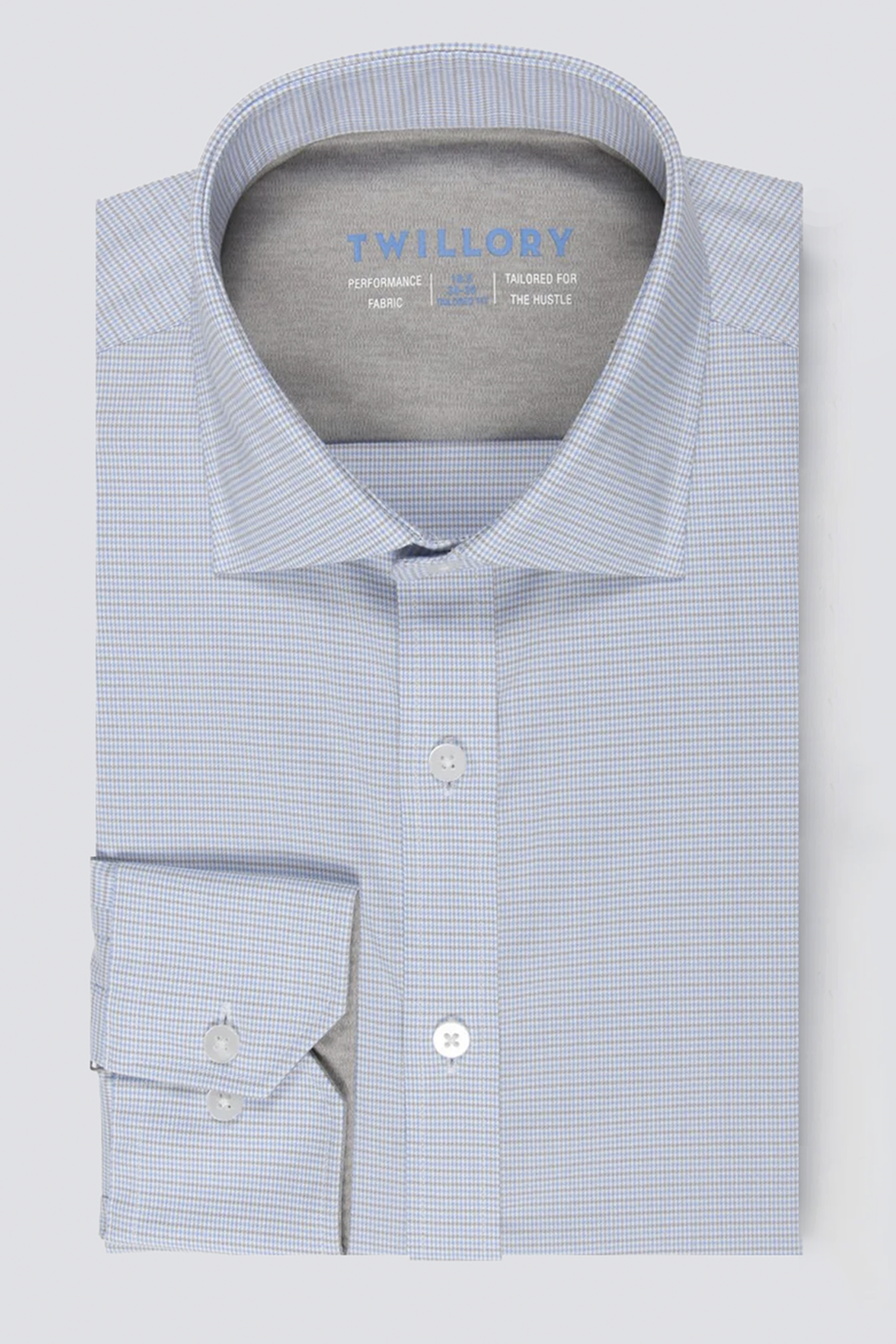 Leader Houndstooth // Grey Blue