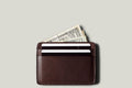 Lean Card Case . Deep Brown