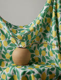 Lemons on Natural on Linen by Nathan Turner