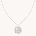 Leo Bold Zodiac Pendant Necklace in Silver