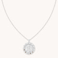 Libra Bold Zodiac Pendant Necklace in Silver