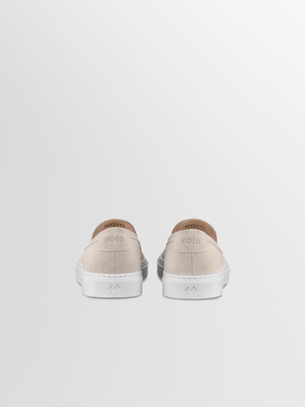 Lido Suede Loafer in Ivory