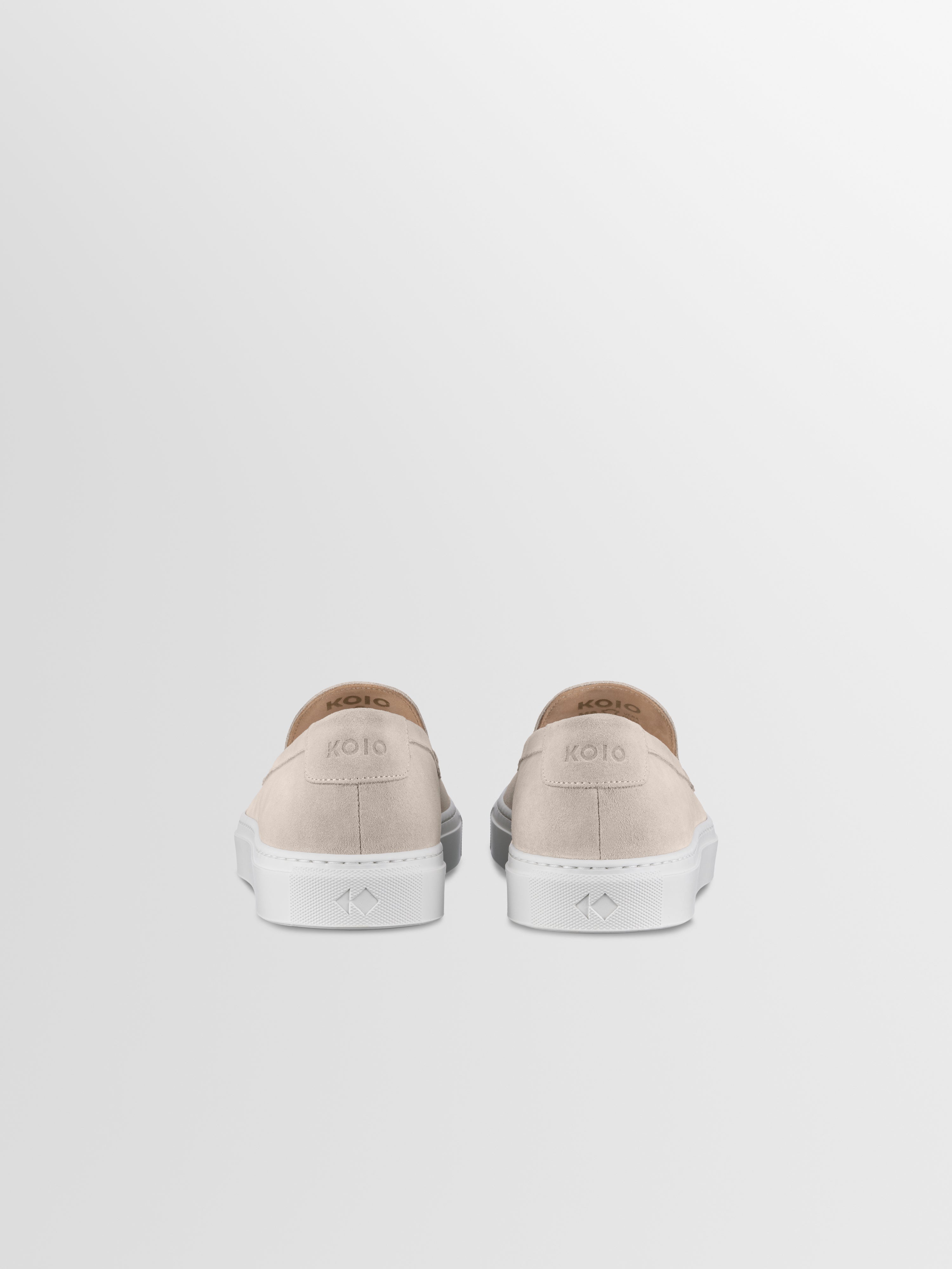 Lido Suede Loafer in Ivory