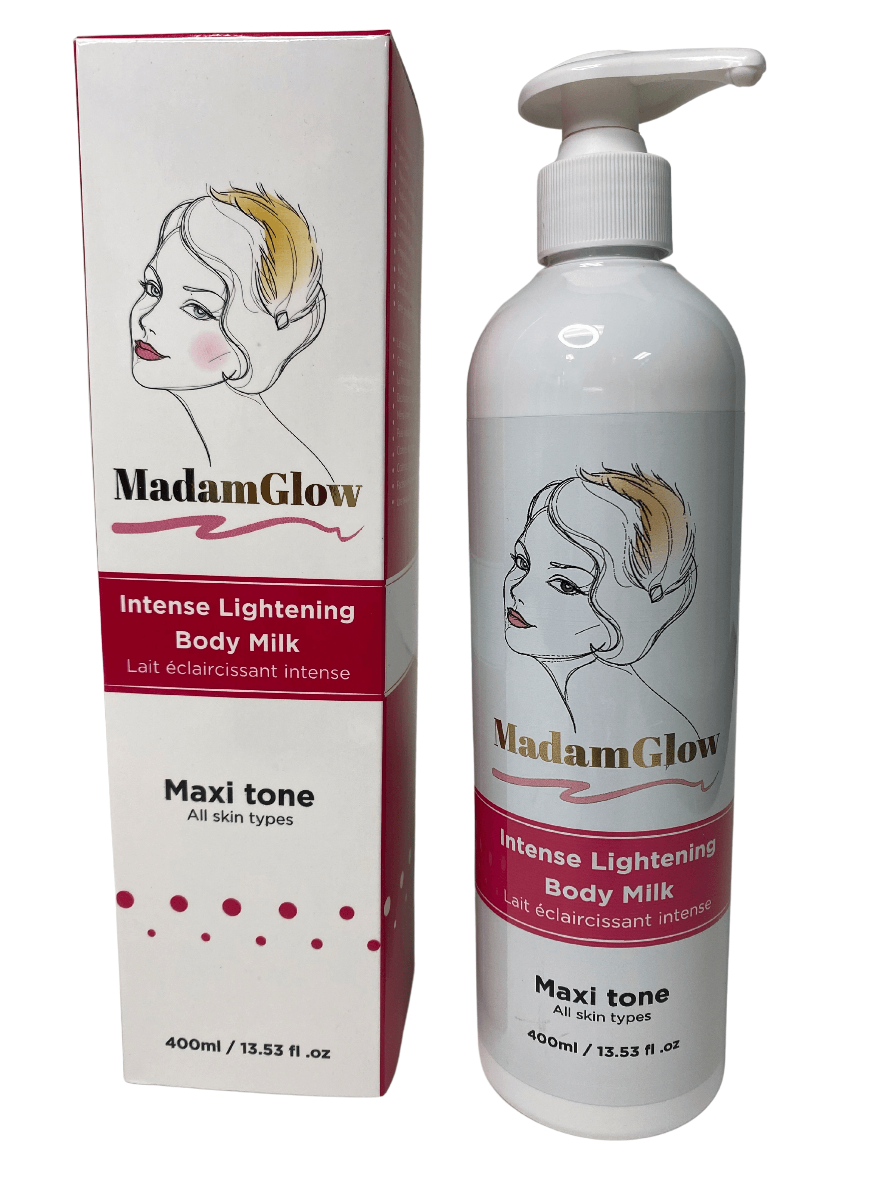MadamGlow Maxitone Body Milk  - 400ml - 1 pack