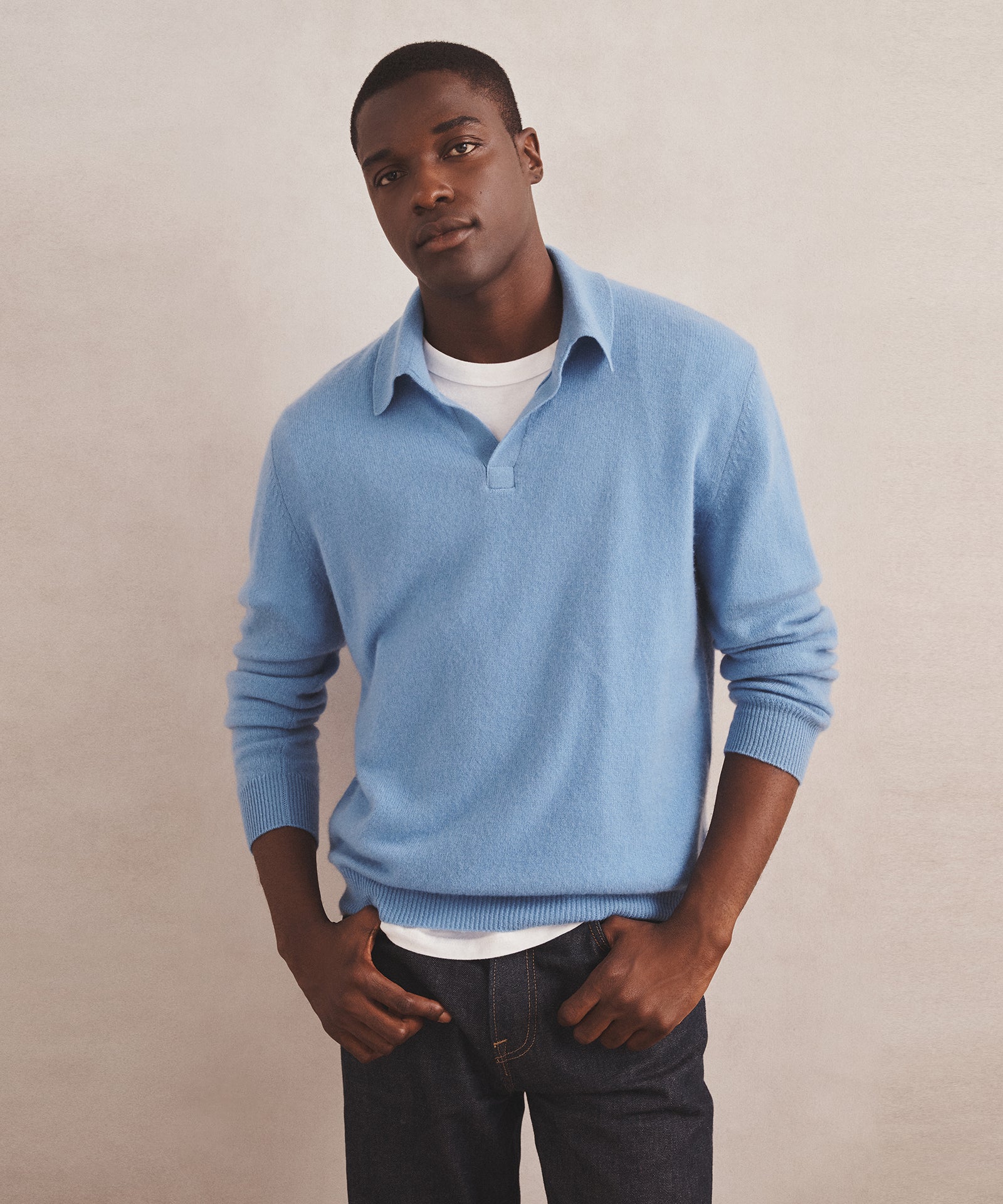 Lightweight Cashmere Relaxed Polo