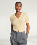 Lightweight Cashmere Short Sleeve Cardigan