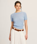 Lightweight Cashmere Short Sleeve Sweater