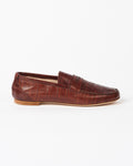 Penny Croc Loafer in Brown