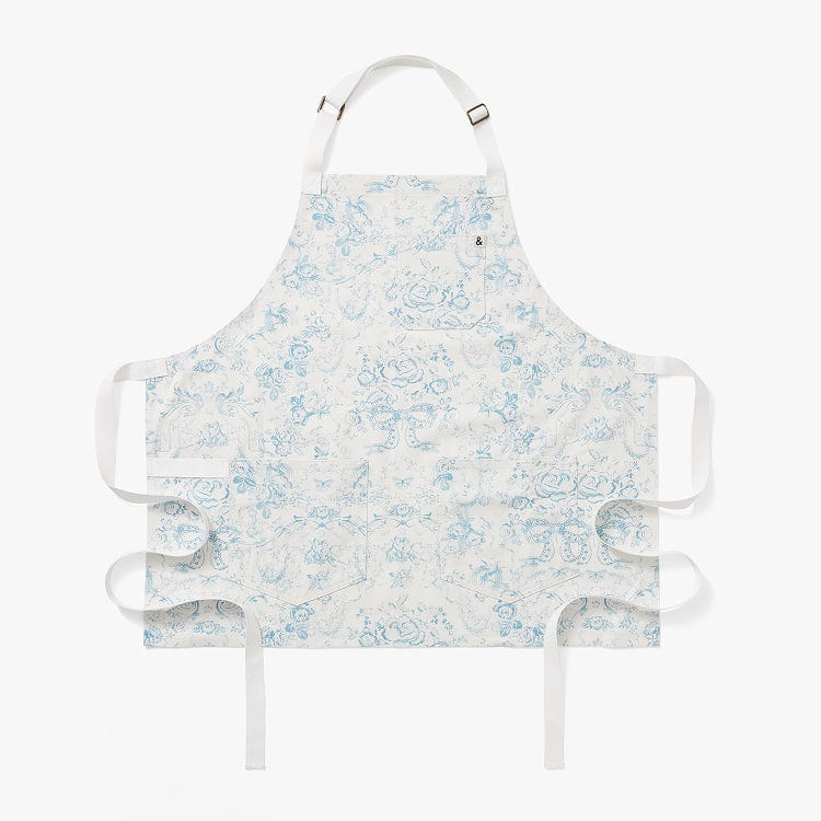 LoveShackFancy x H&B Toscana Toile Vintage Sea Cropped Essential Apron