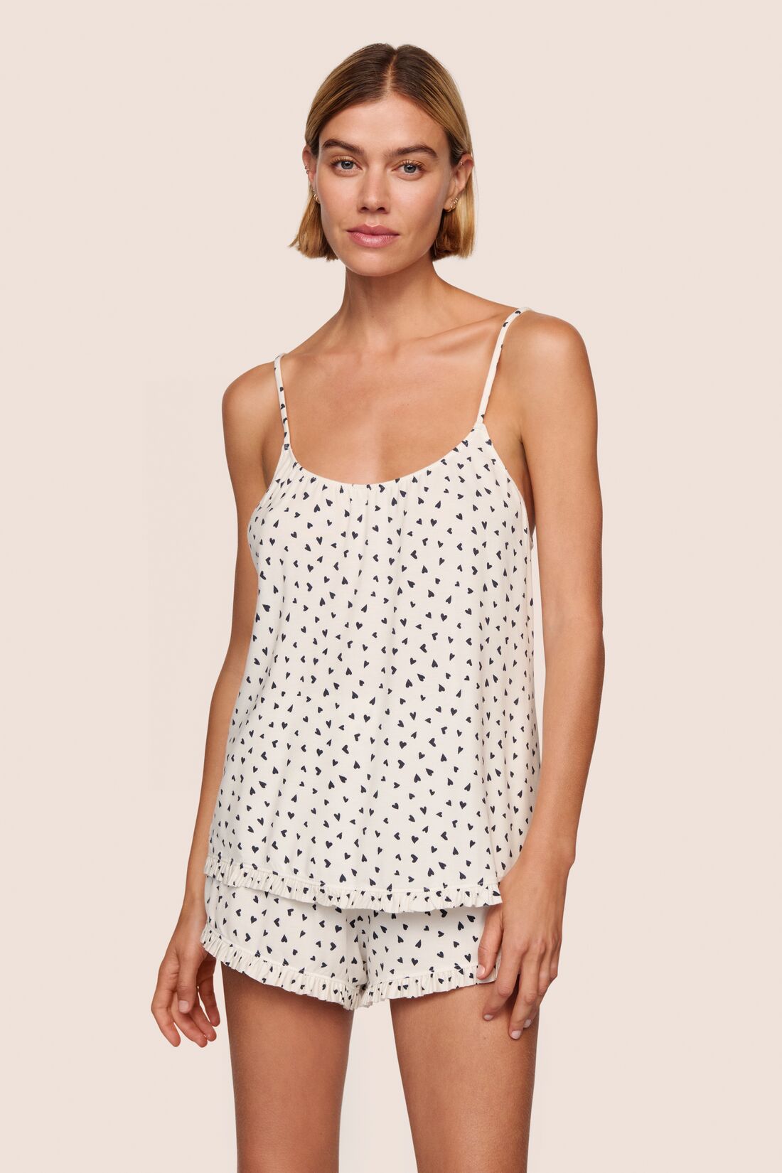 Gisele TENCEL™ Printed Modal Ruffle Cami & Shortie Short Set