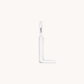 L Initial Charm 9k White Gold