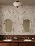 Mermaid Toile Wallpaper by Sarah Sherman Samuel