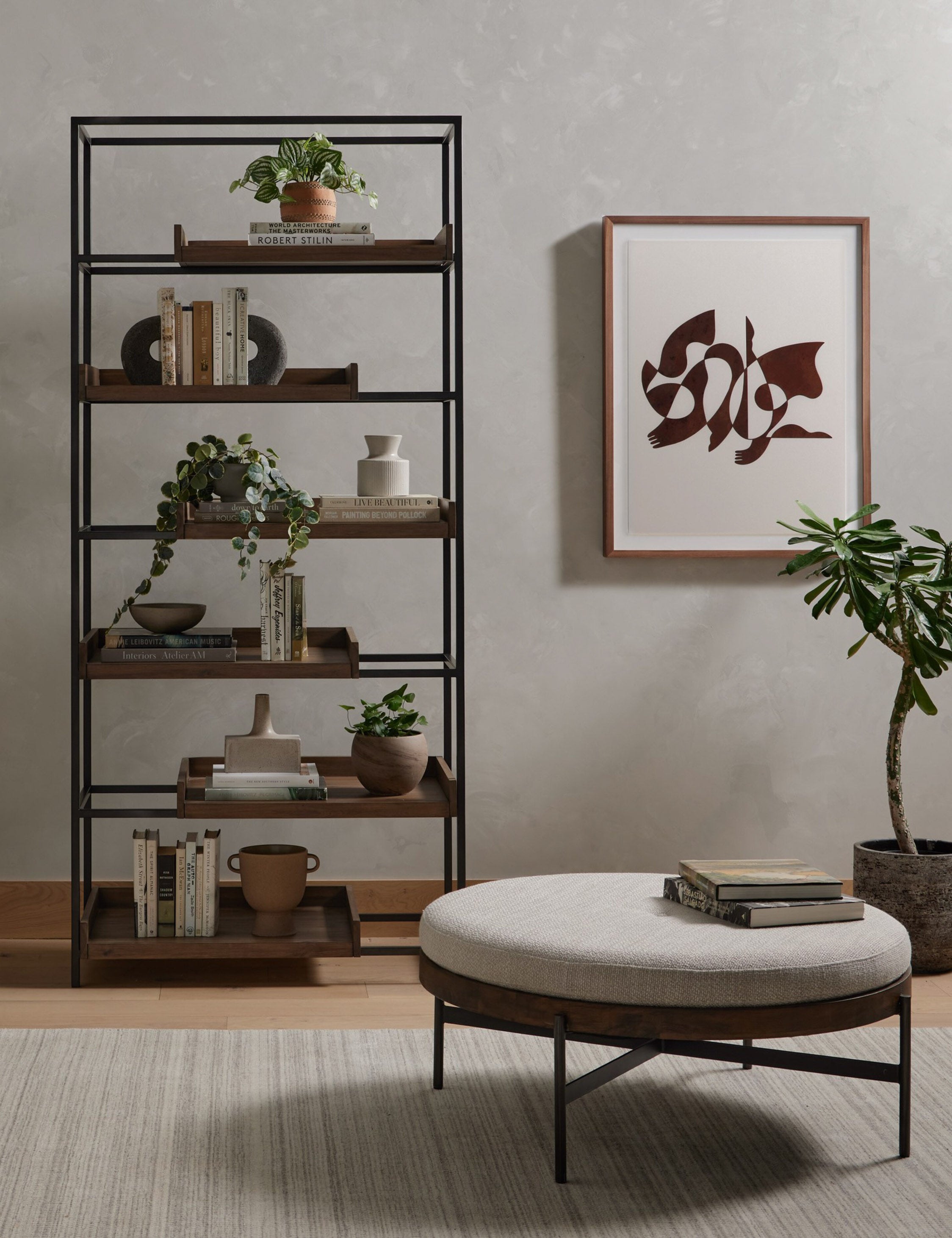 Emile Round Ottoman