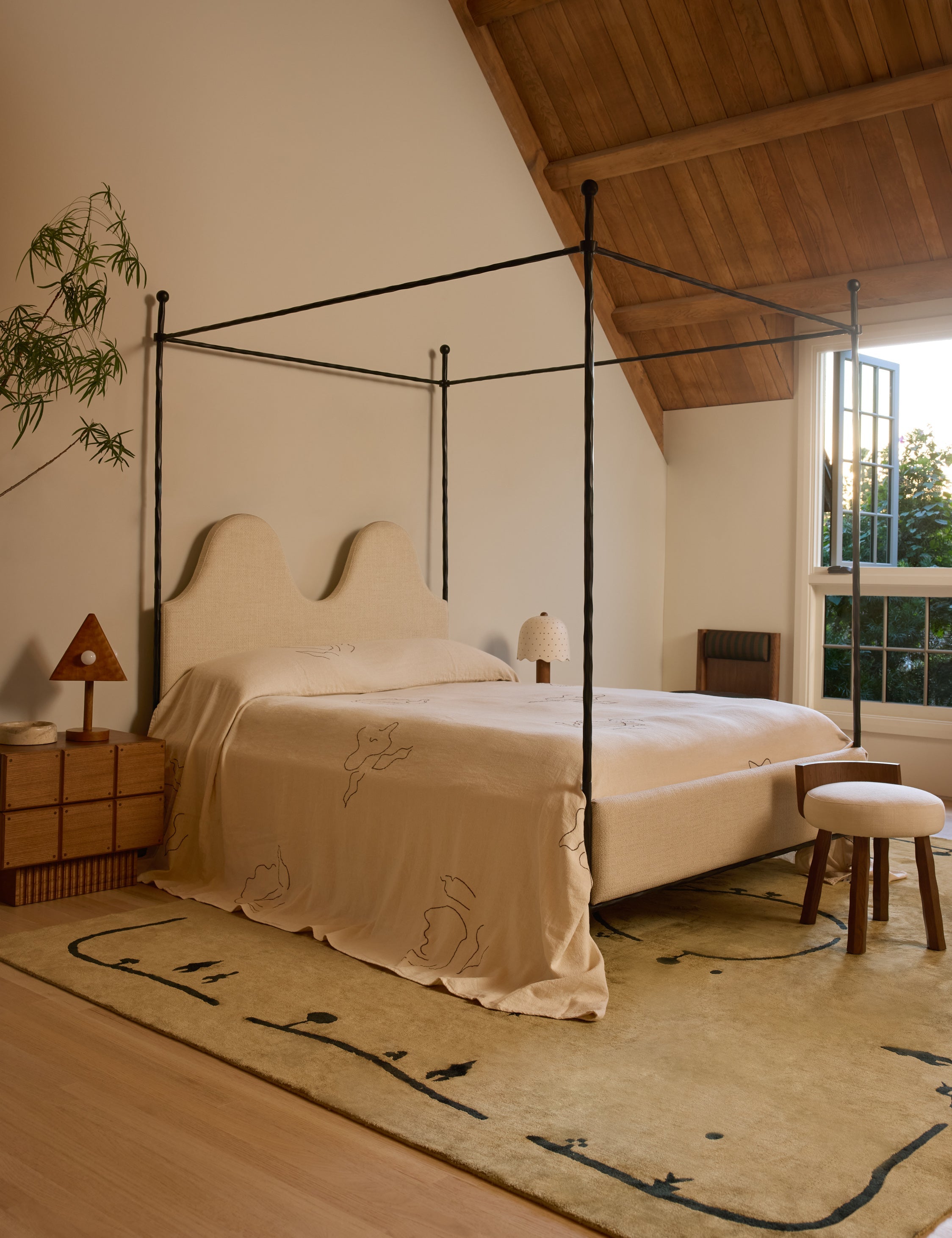 Narsi Linen Cotton Bedspread by Sarah Sherman Samuel