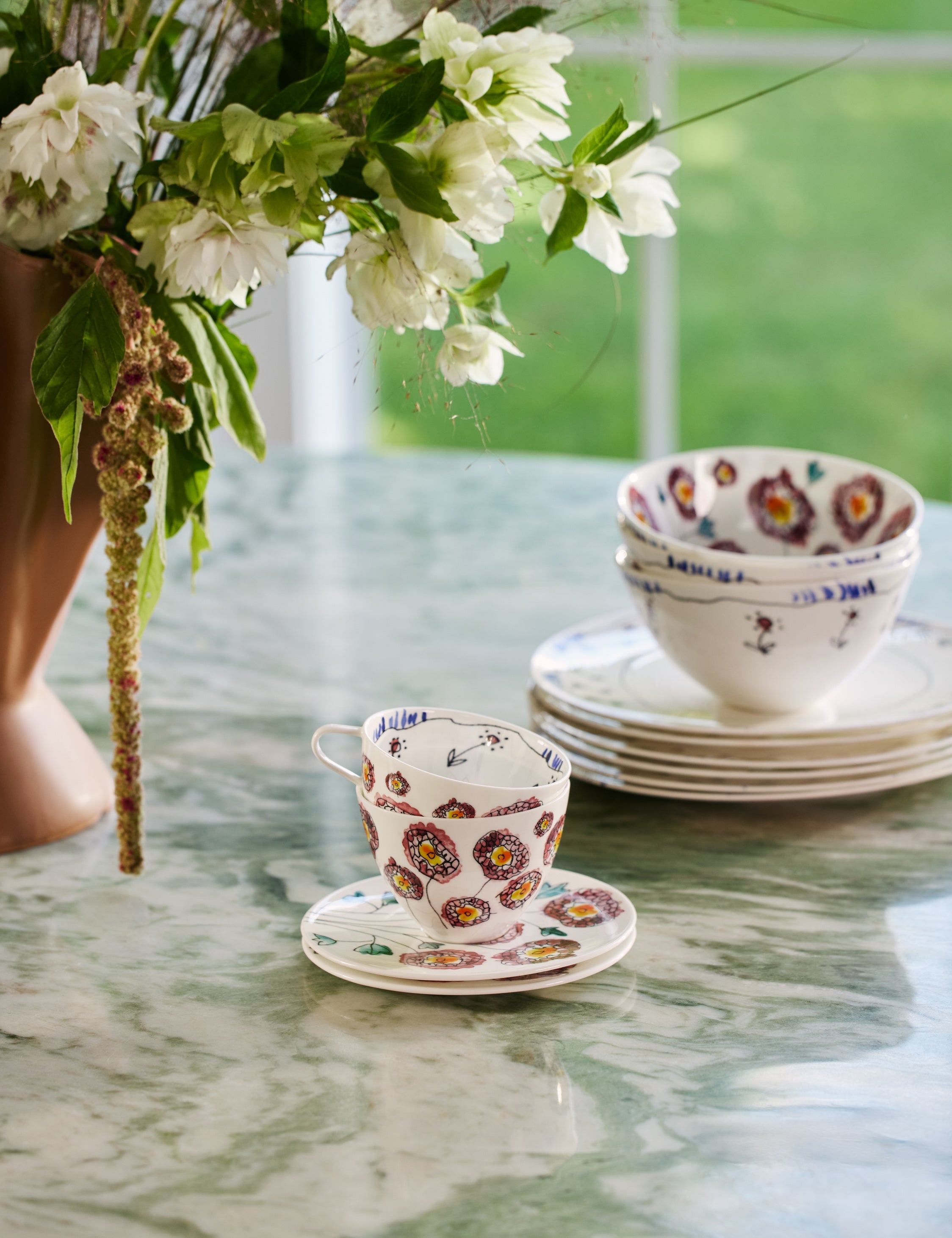 Midnight Flowers Drinkware by Marni x Serax